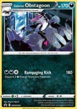 Carta Galarian Obstagoon (SWSH193/71) do set Espada e Escudo Promos — Pokémon TCG | Bynx