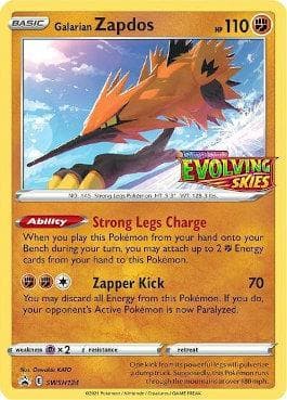 Carta Galarian Zapdos (SWSH124/71) do set Espada e Escudo Promos — Pokémon TCG | Bynx