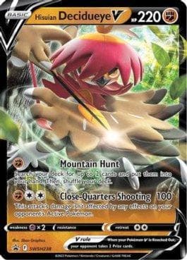 Carta Hisuian Decidueye-V (SWSH238/71) do set Espada e Escudo Promos — Pokémon TCG | Bynx