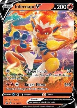 Carta Infernape-V (SWSH252/71) do set Espada e Escudo Promos — Pokémon TCG | Bynx