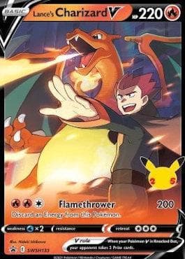 Lance's Charizard-V (SWSH133/71) — Espada e Escudo Promos