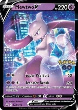 Mewtwo-V (SWSH223/71) — Espada e Escudo Promos