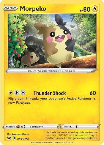 Carta Morpeko (SWSH012/71) do set Espada e Escudo Promos — Pokémon TCG | Bynx