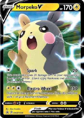 Carta Morpeko-V (SWSH056/71) do set Espada e Escudo Promos — Pokémon TCG | Bynx