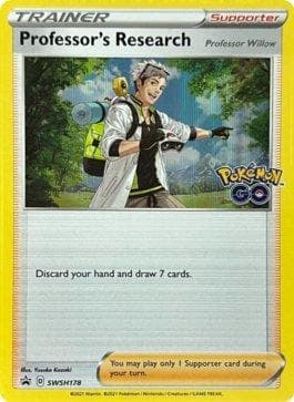 Carta Professor's Research: Professor Willow (SC) (SWSH178SC/71) do set Espada e Escudo Promos — Pokémon TCG | Bynx