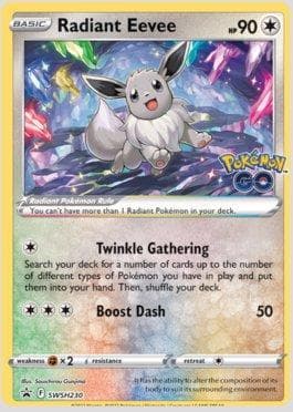 Carta Radiant Eevee (SWSH230/71) do set Espada e Escudo Promos — Pokémon TCG | Bynx
