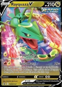 Carta Rayquaza-V (SWSH147/71) do set Espada e Escudo Promos — Pokémon TCG | Bynx