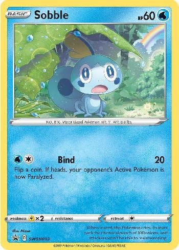 Carta Sobble (SWSH003/71) do set Espada e Escudo Promos — Pokémon TCG | Bynx