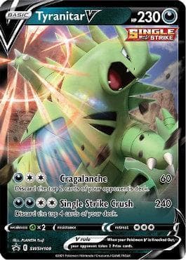 Carta Tyranitar-V (SWSH109/71) do set Espada e Escudo Promos — Pokémon TCG | Bynx