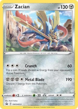 Zacian (SWSH033/71) — Espada e Escudo Promos