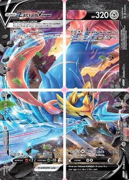 Carta Zacian-V-Union (4 Cartas) (SWSH163-U/71) do set Espada e Escudo Promos — Pokémon TCG | Bynx