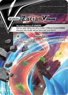 Carta Zacian-V-Union (SWSH163/71) do set Espada e Escudo Promos — Pokémon TCG | Bynx