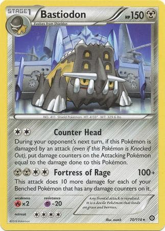Carta Bastiodon (70/114) do set Cerco de Vapor — Pokémon TCG | Bynx