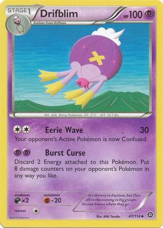 Carta Drifblim (47/114) do set Cerco de Vapor — Pokémon TCG | Bynx