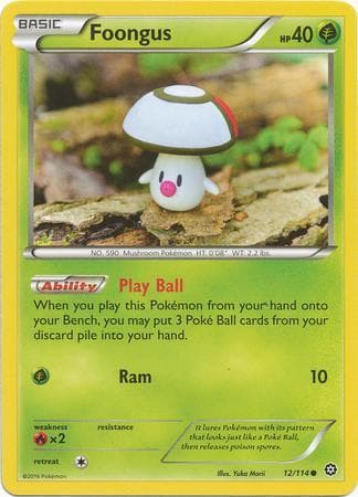 Carta Foongus (12/114) do set Cerco de Vapor — Pokémon TCG | Bynx