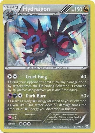 Carta Hydreigon (86/114) do set Cerco de Vapor — Pokémon TCG | Bynx