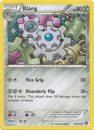 Carta Klang (72/114) do set Cerco de Vapor — Pokémon TCG | Bynx