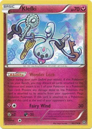 Carta Klefki (80/114) do set Cerco de Vapor — Pokémon TCG | Bynx