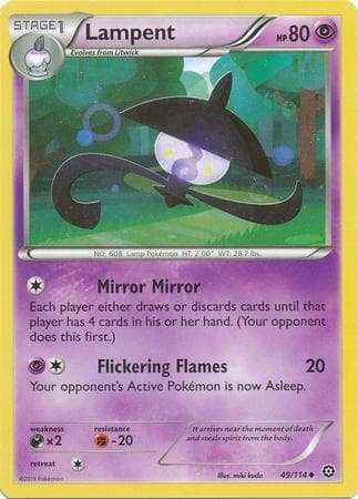 Carta Lampent (49/114) do set Cerco de Vapor — Pokémon TCG | Bynx