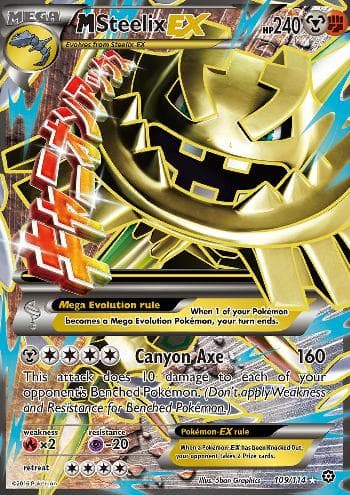 Carta M Steelix-EX (109/114) do set Cerco de Vapor — Pokémon TCG | Bynx