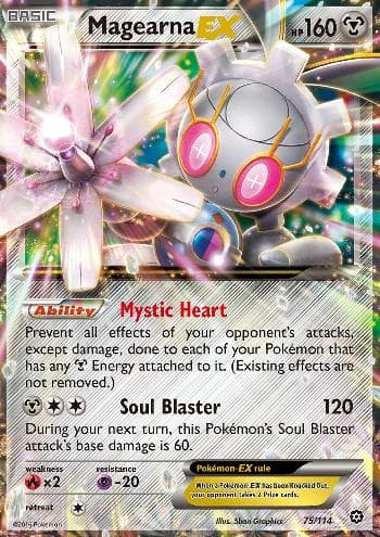 Carta Magearna-EX (75/114) do set Cerco de Vapor — Pokémon TCG | Bynx