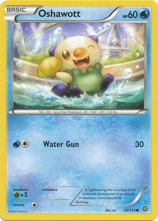 Carta Oshawott (30/114) do set Cerco de Vapor — Pokémon TCG | Bynx