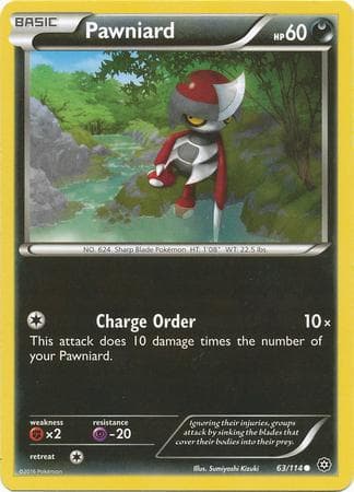 Carta Pawniard (63/114) do set Cerco de Vapor — Pokémon TCG | Bynx