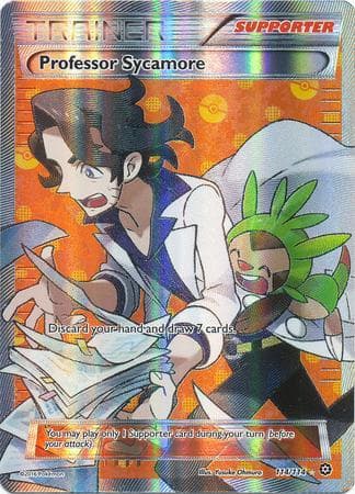 Carta Professor Sycamore (114/114) do set Cerco de Vapor — Pokémon TCG | Bynx