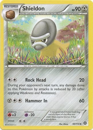 Carta Shieldon (69/114) do set Cerco de Vapor — Pokémon TCG | Bynx