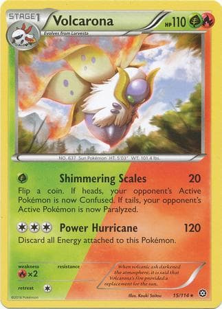 Carta Volcarona (15/114) do set Cerco de Vapor — Pokémon TCG | Bynx