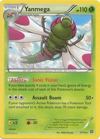 Carta Yanmega (7/114) do set Cerco de Vapor — Pokémon TCG | Bynx