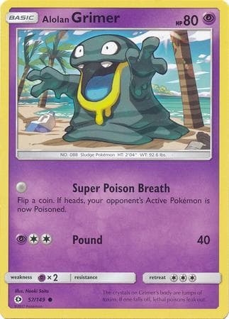Carta Alolan Grimer (57/149) do set Sol e Lua — Pokémon TCG | Bynx