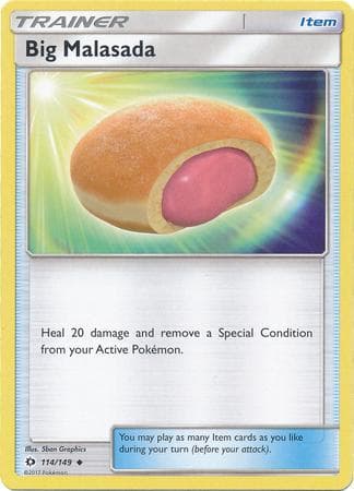 Carta Big Malasada (114/149) do set Sol e Lua — Pokémon TCG | Bynx