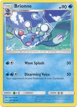 Carta Brionne (40/149) do set Sol e Lua — Pokémon TCG | Bynx