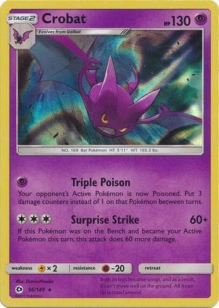 Carta Crobat (56/149) do set Sol e Lua — Pokémon TCG | Bynx