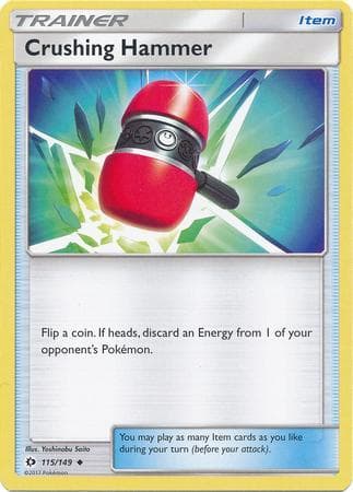 Carta Crushing Hammer (115/149) do set Sol e Lua — Pokémon TCG | Bynx