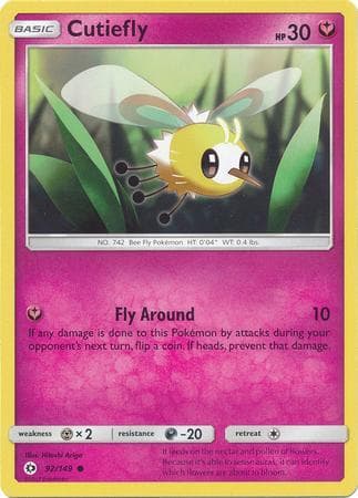 Carta Cutiefly (92/149) do set Sol e Lua — Pokémon TCG | Bynx
