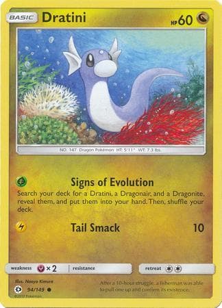 Carta Dratini (94/149) do set Sol e Lua — Pokémon TCG | Bynx