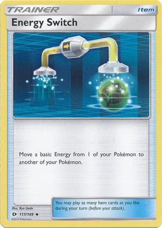 Carta Energy Switch (117/149) do set Sol e Lua — Pokémon TCG | Bynx