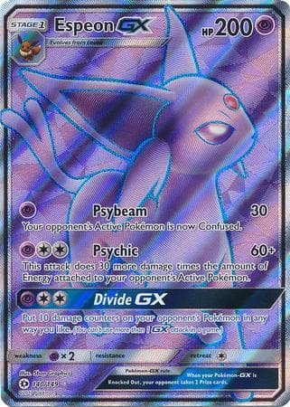 Carta Espeon-GX (140/149) do set Sol e Lua — Pokémon TCG | Bynx