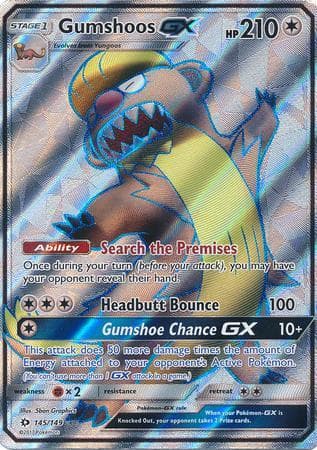 Carta Gumshoos-GX (145/149) do set Sol e Lua — Pokémon TCG | Bynx