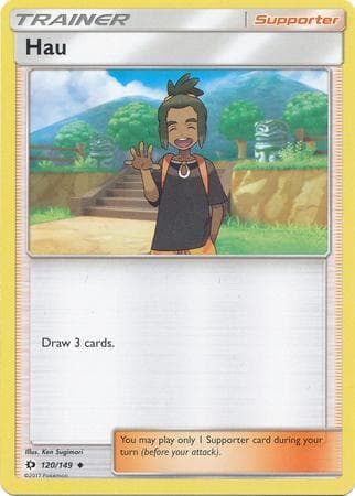 Carta Hau (120/149) do set Sol e Lua — Pokémon TCG | Bynx