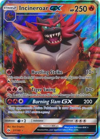 Incineroar-GX (27/149) — Sol e Lua