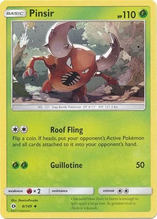 Pinsir (6/149) — Sol e Lua