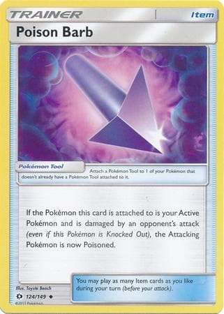 Carta Poison Barb (124/149) do set Sol e Lua — Pokémon TCG | Bynx