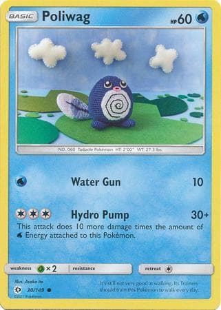 Carta Poliwag (30/149) do set Sol e Lua — Pokémon TCG | Bynx