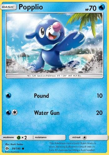 Popplio (39/149) — Sol e Lua
