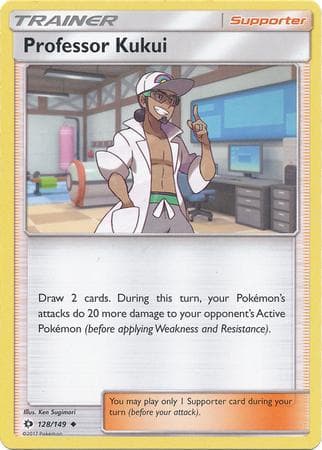 Carta Professor Kukui (128/149) do set Sol e Lua — Pokémon TCG | Bynx
