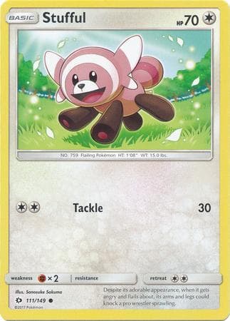 Carta Stufful (111/149) do set Sol e Lua — Pokémon TCG | Bynx
