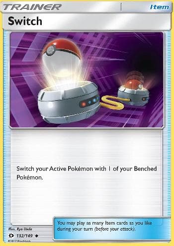Carta Switch (132/149) do set Sol e Lua — Pokémon TCG | Bynx